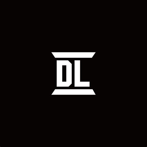DL Logo monogram with pillar shape designs template 2963788 Vector Art ...