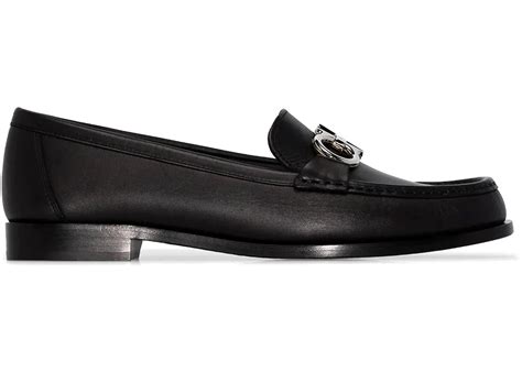 Ferragamo Gancini Plaque Low-Heel Loafers Black (Women'S) – Kicks Machine