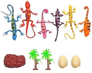 HALO NATION® Reptiles Toys for Kids, Lizard Animal Figures for ...