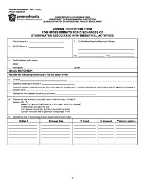 Image result for NPDES Inspection Form