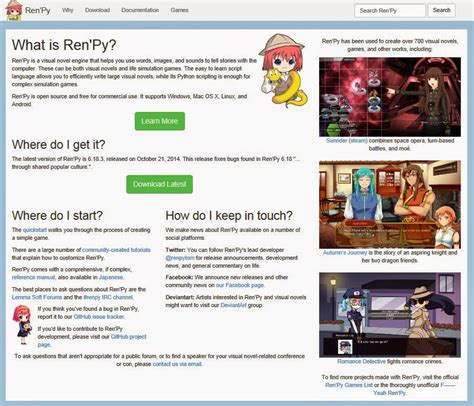 RenPy Games Showcase 的图像结果