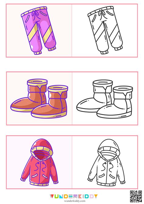 Preschool Clothes Coloring Pages Winter Clothes Coloring Pages