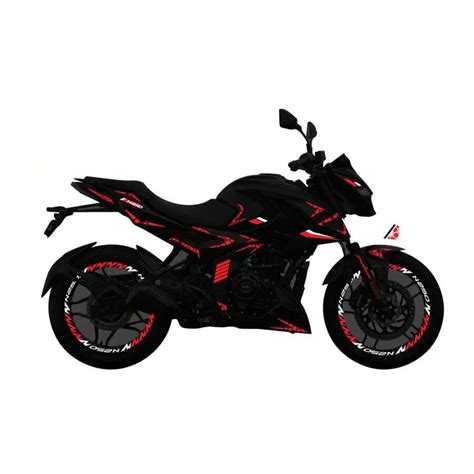 Pulsar N250 Stickers Kit Reflective Stickers For Wheel Rims And Caps ...