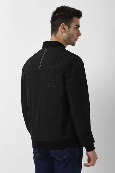 Buy Men Leisure Sport Black Print Jacket Online - 460121 | Louis Philippe