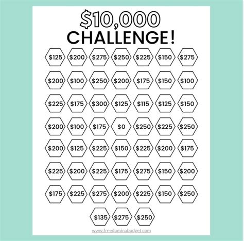 Save 10k Challenge! | Money Saving Challenge Printable | Savings ...