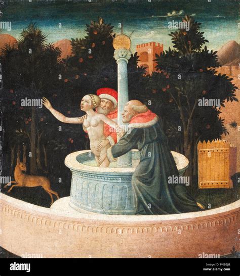Susanna and the Elders. Date/Period: 1460 - 1475. Painting. Oil. Height ...
