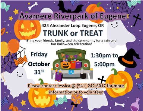 Trunk or Treat @ Avamere Riverpark of Eugene - Senior Provider ...