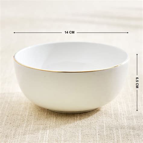 Buy Monara Flower Bone China Printed Cereal Bowl - 600ml from Home ...
