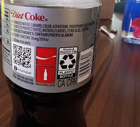 Diet Coke Ingredients Label