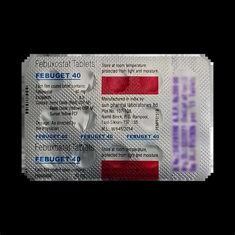 FEBUGET 40MG TABLET 15'S Price, Uses, Side Effects & Substitutes | Medkart