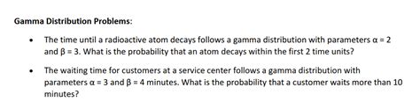 Gamma Distribution Example Problems 的图像结果