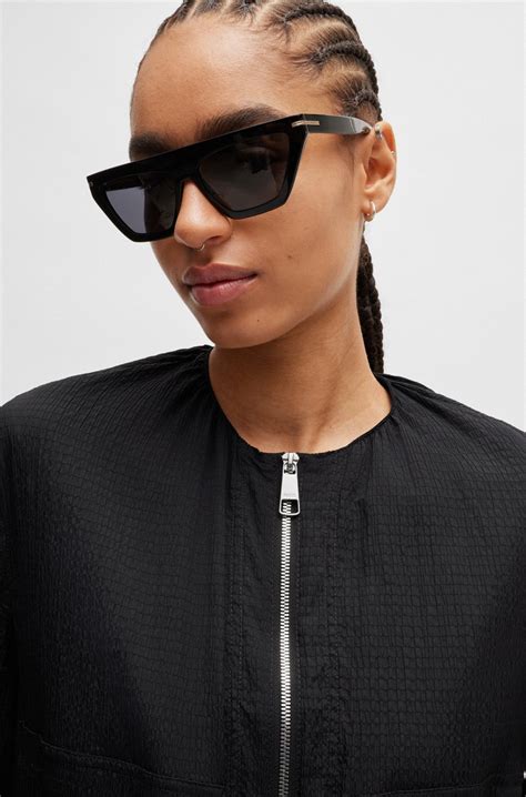 BOSS - Regular-fit zip-closure jacket with patterned drawcord
