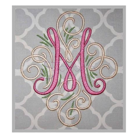 monogram fonts for machine embroidery