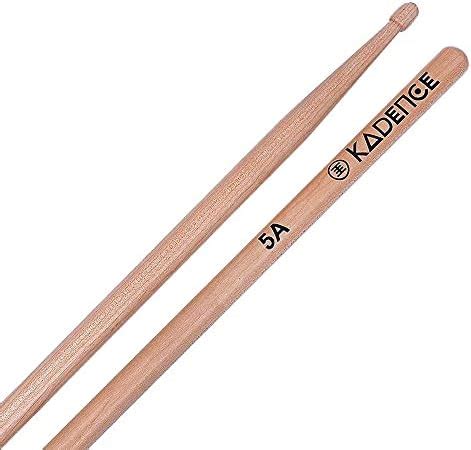 Donner Black Drum Sticks 5A Classic Maple Wood Drumstick 2 Pair with ...