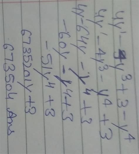 e the following polynomial in standard form 4y -4y³+3-y⁴ - Brainly.in