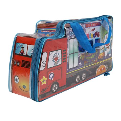 Buy Toyzone Doraemon Educational Bus Blocks 111 Pcs -80800 | Blocks ...