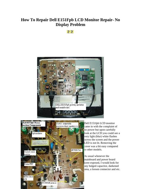 Image result for Dell Desktop Monitor Display Problem Repire