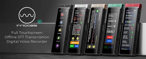 Innioasis 136GB Voice Recorder Device with Playback, Full Touchscreen ...