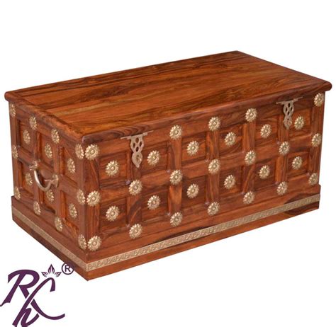 Solid Wood Trunk - RAJ HANDICRAFT