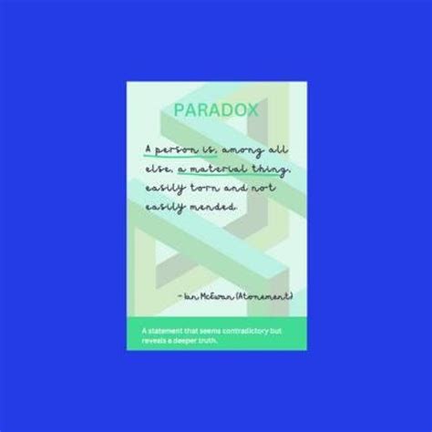 DIGITIAL PRINTOUT - Literary Devices Posters for Your Classroom - PARADOX - Etsy