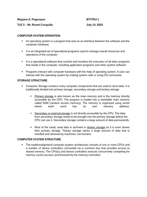 Image result for Computer System Operation