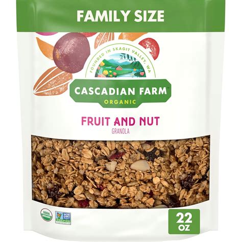 Amazon.com: Cascadian Farm Organic Granola, Fruit and Nut Cereal ...