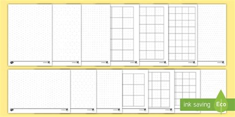 Printable Grid Dot Paper Pack - Primary Resource