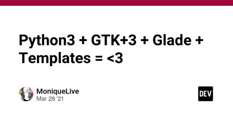 Image result for Python Gtk+ 3