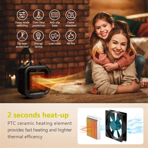 Buy Small Portable Space Heater,Oscillating Electric Ceramic Heater ...