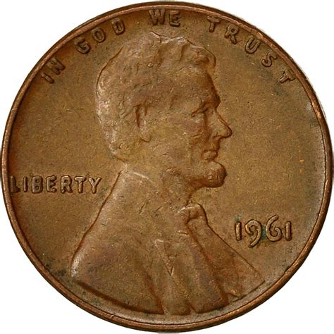 One Cent 1961 Lincoln Memorial, Coin from United States - Online Coin Club