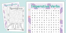 What are Imperative Verbs | Command Verbs List and Examples
