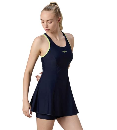 Buy Speedo Women's Endurance10 Racerback Swimdress With Boyleg - True ...