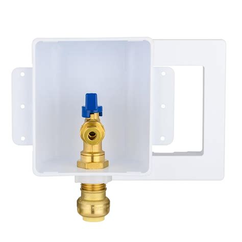 EFIELD Premium Ice Maker Outlet Box,1/2-Inch Push-fit Inlet with ...