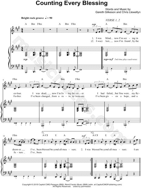 Image result for Counting Every Blessing Bass Tutorial