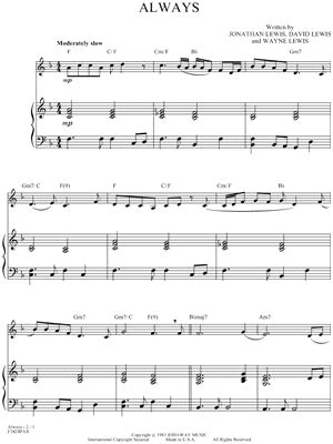 Image result for Always Piano Tutorial