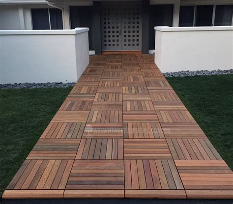 Deck Tiles - FSC Certified Exotic Hardwood Deck Tiles