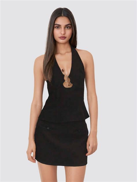 Black beaded top – Love Viana