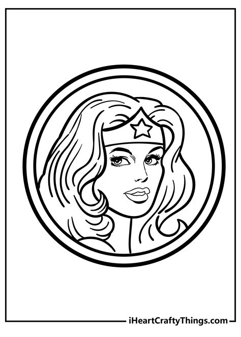 30 Wonder Woman Coloring Pages (Free Cute PDF Printables)