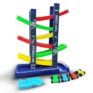 Buy Wembley DIY Race Track Set for Kids 6-Level Ramp Race Track ...