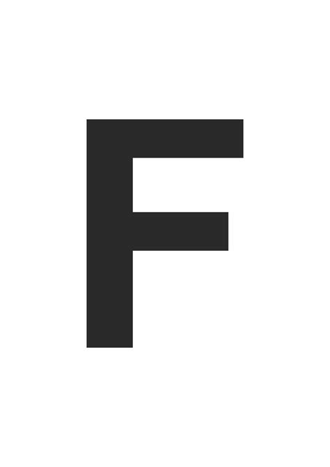 Letter F Template Printable
