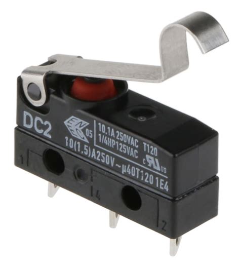 DC2C-A1SC ZF | ZF Simulated Roller Lever Micro Switch, Solder Terminal ...