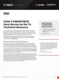 CDW CYBERFORCE Hero Serves As Go-To Technical Resource - Palo Alto Networks