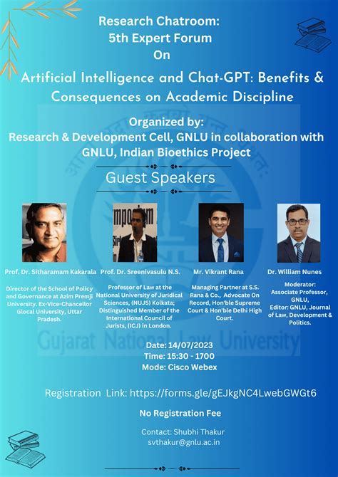 CHATROOM ON “ARTIFICIAL INTELLIGENCE AND CHAT-GPT: BENEFITS ...