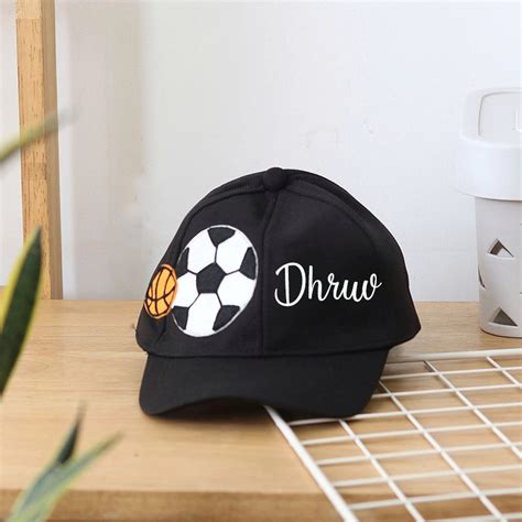 Black Football Cap – Rosada Baby