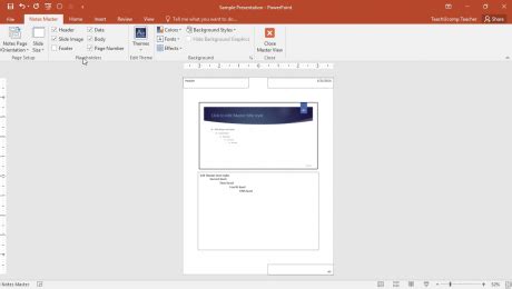 PowerPoint Notes Master 的图像结果