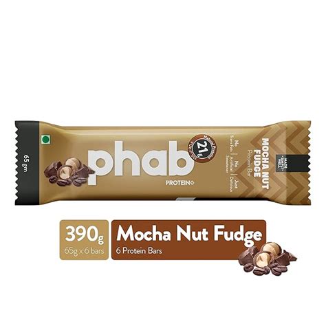 Phab Protein Bar – 21g protein, No Preservatives, No Artificial ...