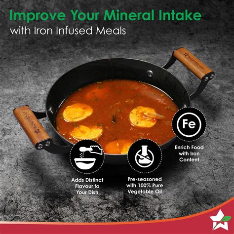 Shop Ferro Cast-Iron Frying Pan 26cm Online @ Best Price – Wonderchef Ind