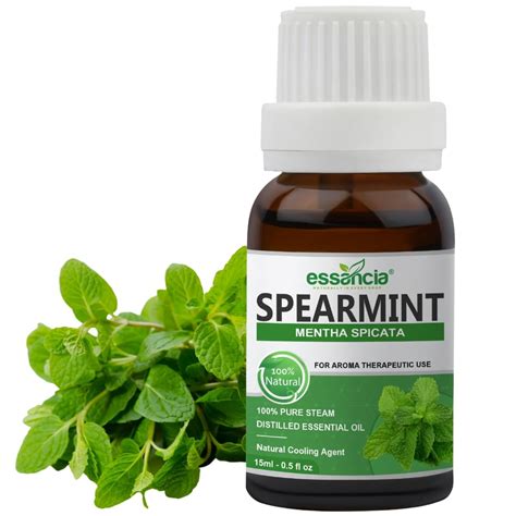 Essancia Spearmint Essential Oil for Oral Health & Aromatherapy - 100% ...