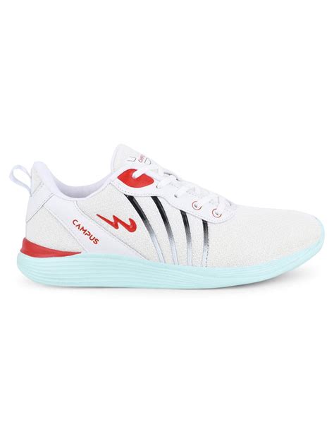 Buy Running Shoes For Men: Camp-Oliver-Wht-Red | Campus Shoes
