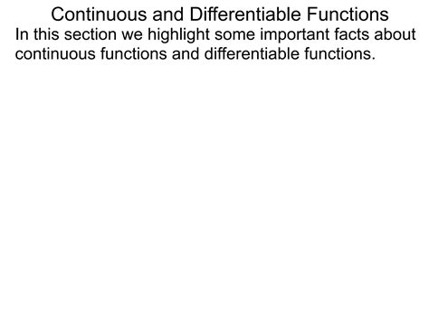 Image result for Relation Between Continuous Function and Differentiable Function